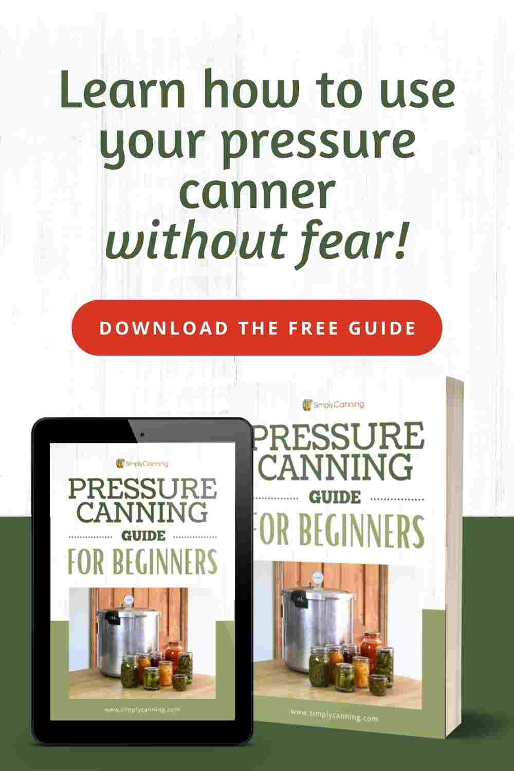 pressure canning guide mockup