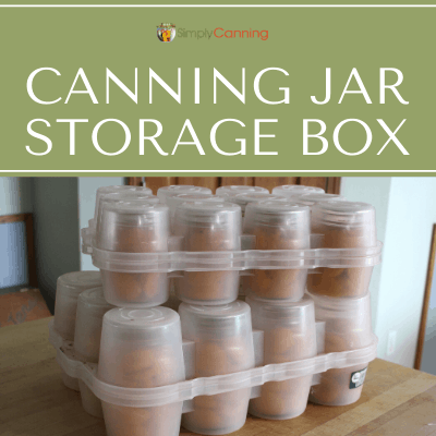 Milk Crate Canning Jar Storage Solution