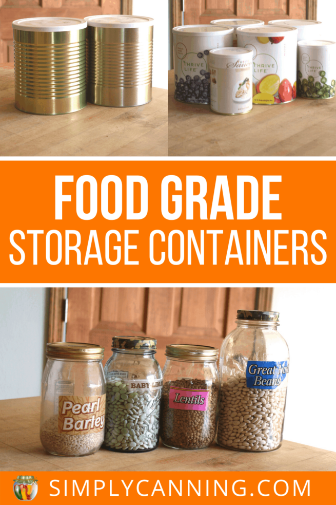 Food Grade Storage Containers:Guidelines For What Is Safe Food Storage