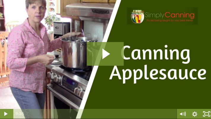 members canning applesauce