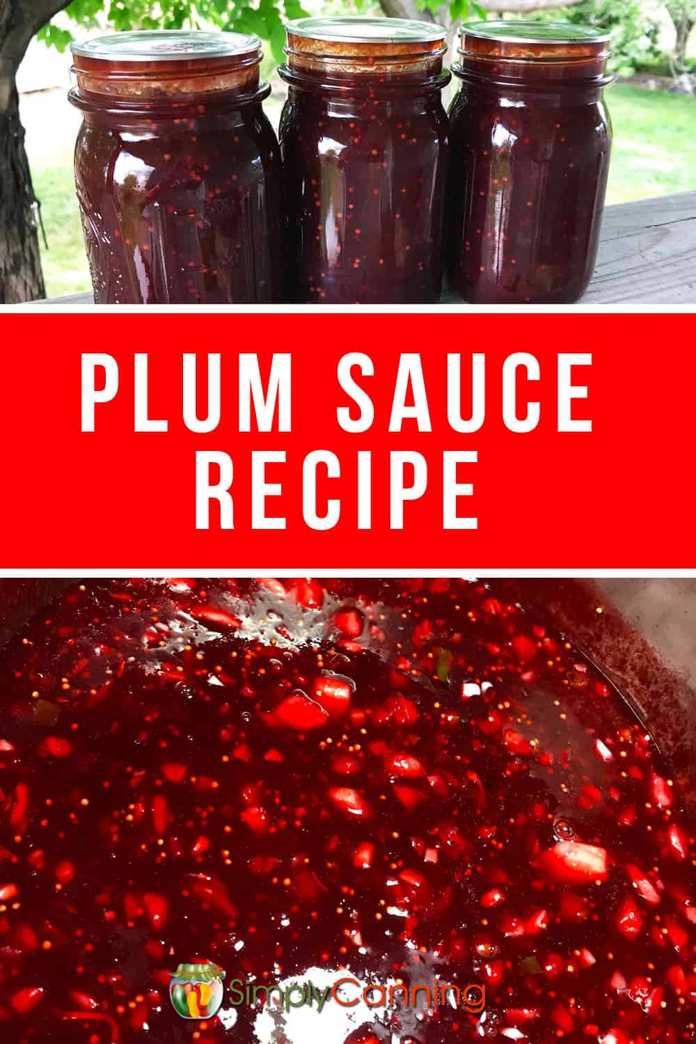 Plum Sauce Recipe for Canning / Spicy Sweet! SimplyCanning