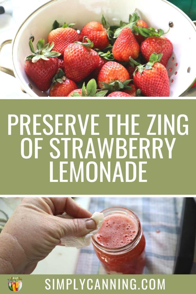 Canning Strawberry Lemonade Concentrate - SimplyCanning